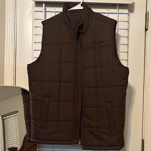 Ariat Men's Chocolate Quilted Vest